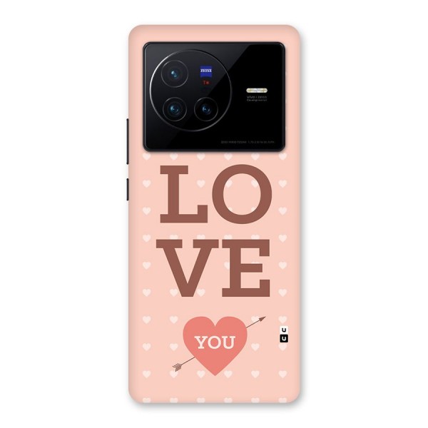 Love You Hearts Back Case for Vivo X80