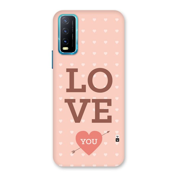 Love You Hearts Back Case for Vivo Y12s