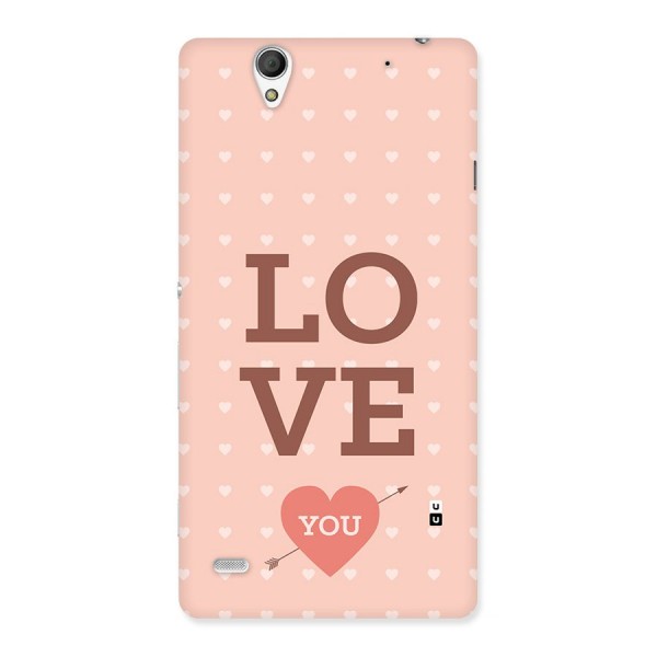 Love You Hearts Back Case for Xperia C4