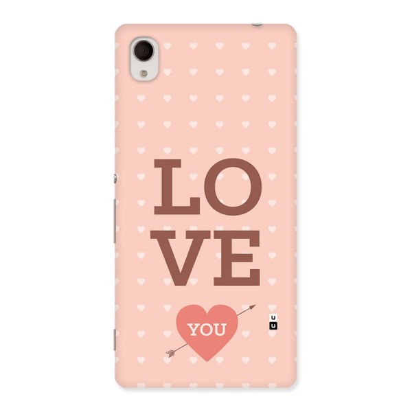 Love You Hearts Back Case for Xperia M4