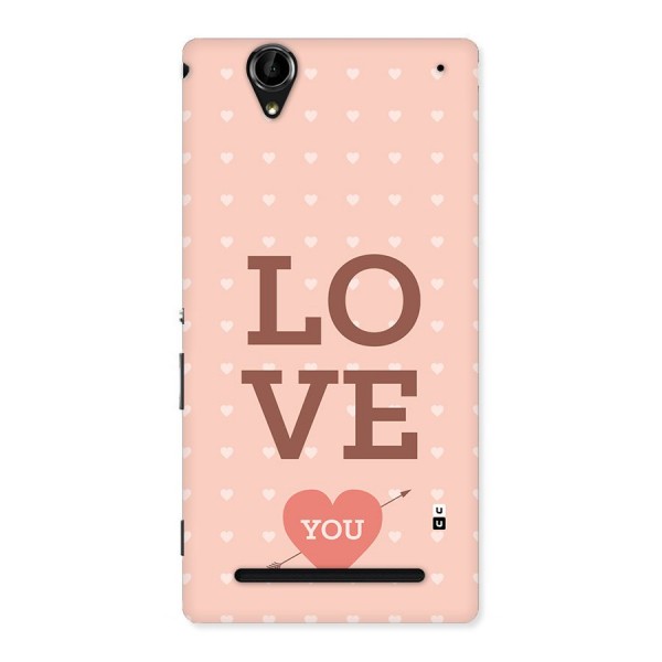 Love You Hearts Back Case for Xperia T2