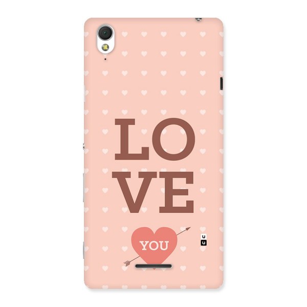 Love You Hearts Back Case for Xperia T3