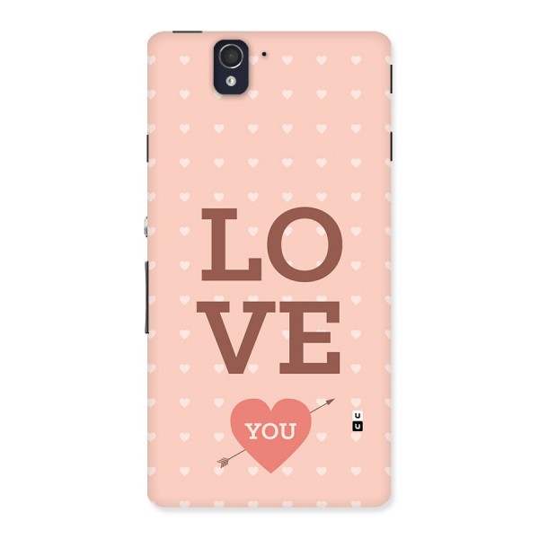 Love You Hearts Back Case for Xperia Z