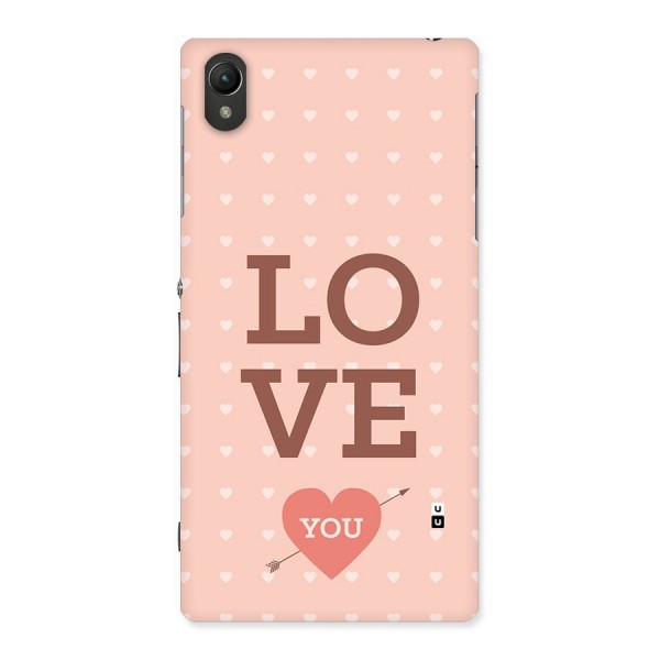 Love You Hearts Back Case for Xperia Z1