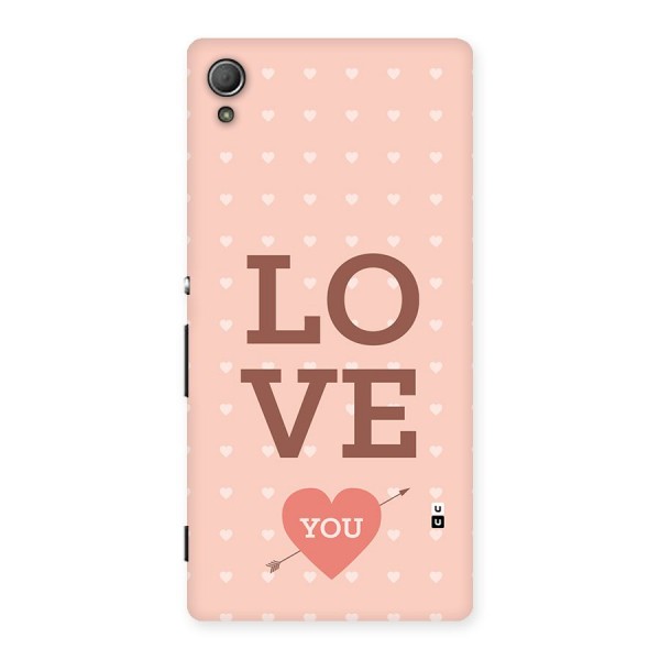 Love You Hearts Back Case for Xperia Z4