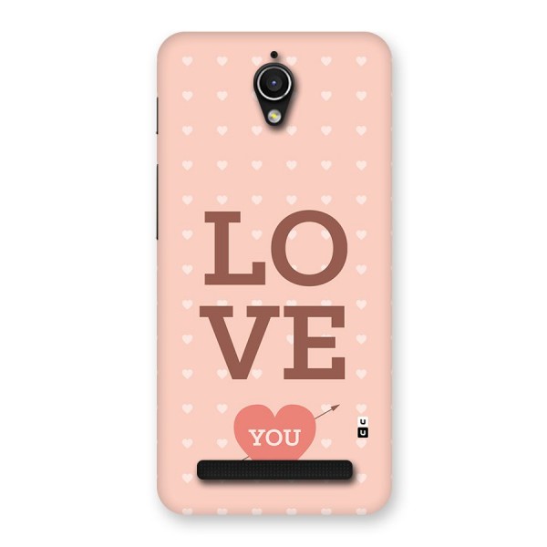 Love You Hearts Back Case for Zenfone Go