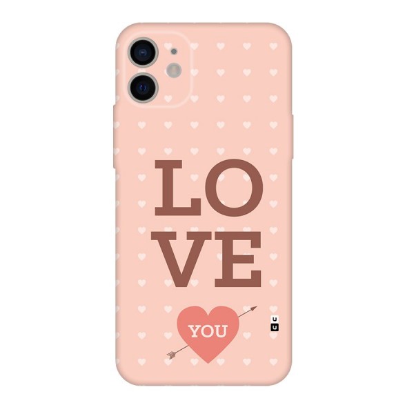 Love You Hearts Back Case for iPhone 11