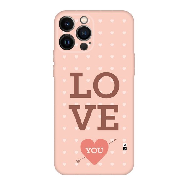 Love You Hearts Back Case for iPhone 13 Pro Max