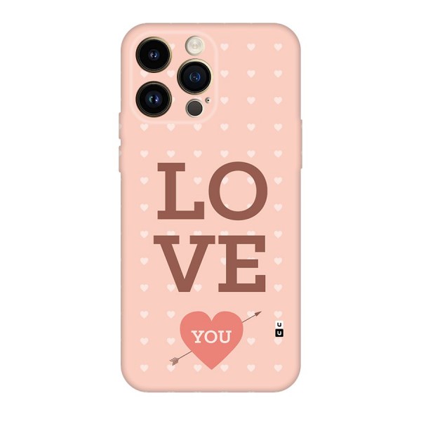 Love You Hearts Back Case for iPhone 14 Pro Max