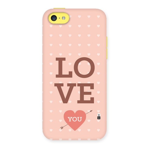 Love You Hearts Back Case for iPhone 5C