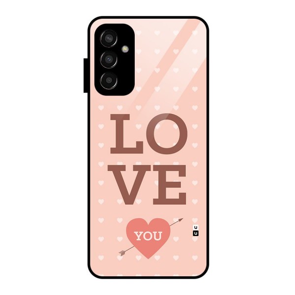 Love You Hearts Glass Back Case for Galaxy F13