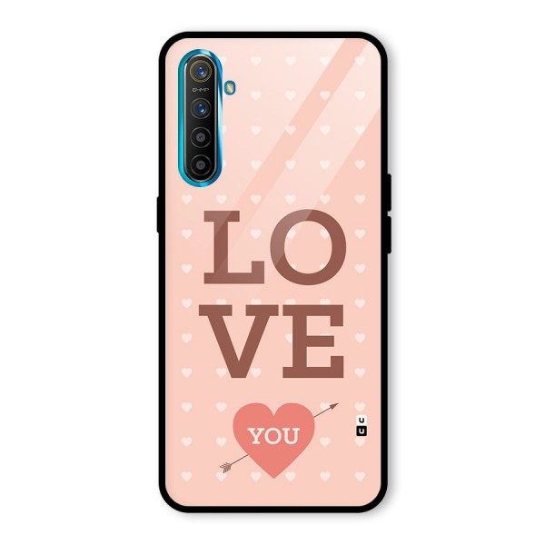 Love You Hearts Glass Back Case for Realme X2