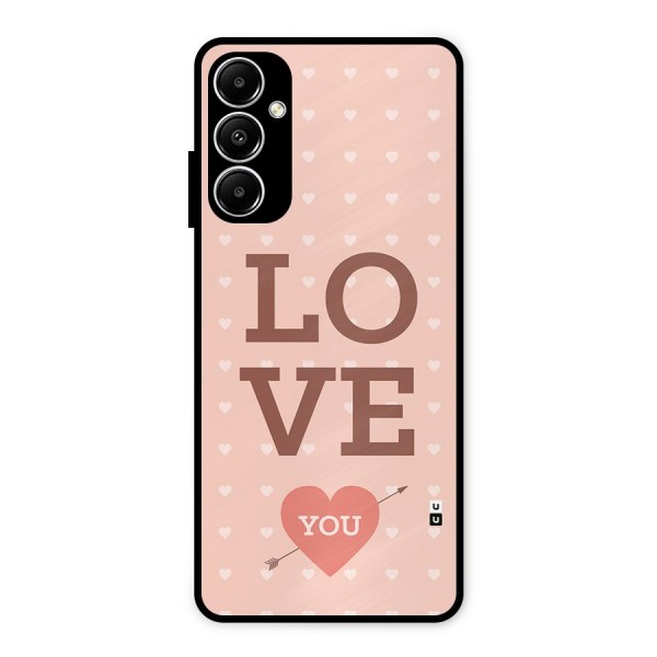 Love You Hearts Metal Back Case for Galaxy A05s