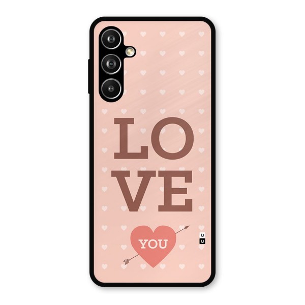 Love You Hearts Metal Back Case for Galaxy F54