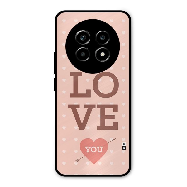 Love You Hearts Metal Back Case for Realme 13 Pro