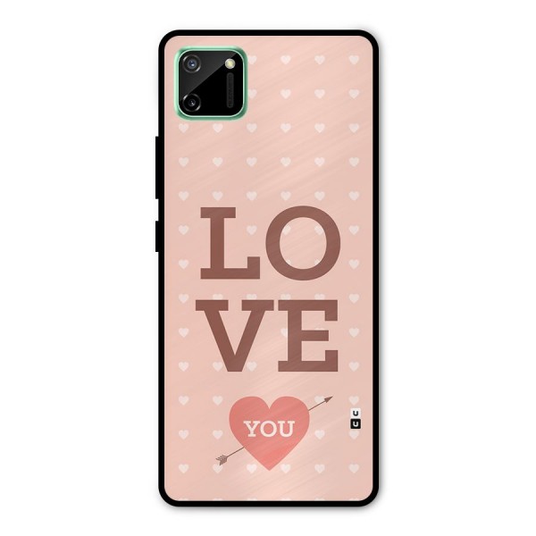 Love You Hearts Metal Back Case for Realme C11