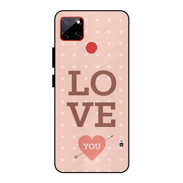 Love You Hearts Metal Back Case for Realme C12