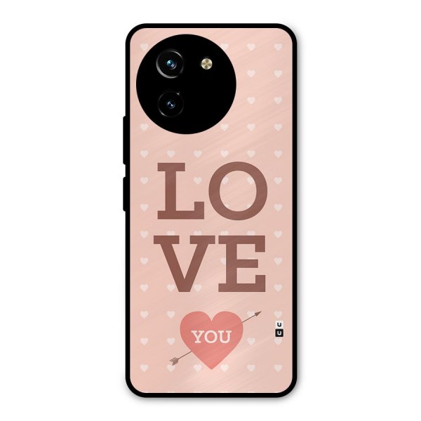 Love You Hearts Metal Back Case for Vivo T3x