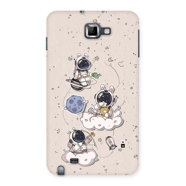 Lovely Astronaut Playing Back Case for Galaxy Note