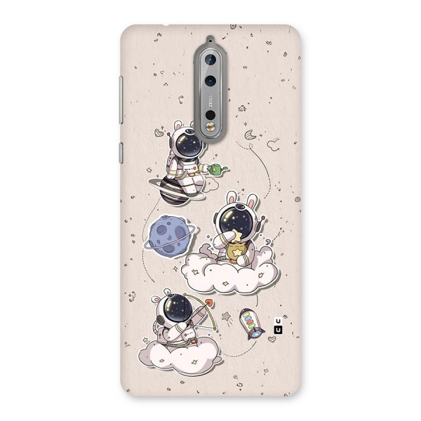 Lovely Astronaut Playing Back Case for Nokia 8