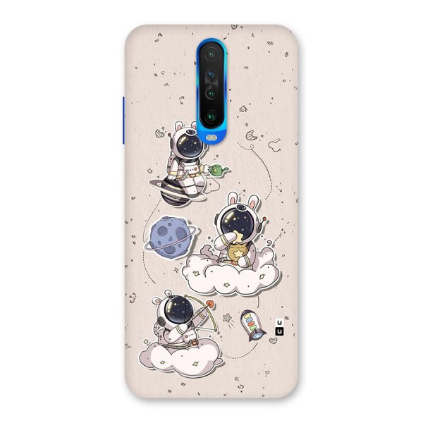 Lovely Astronaut Playing Back Case for Poco X2