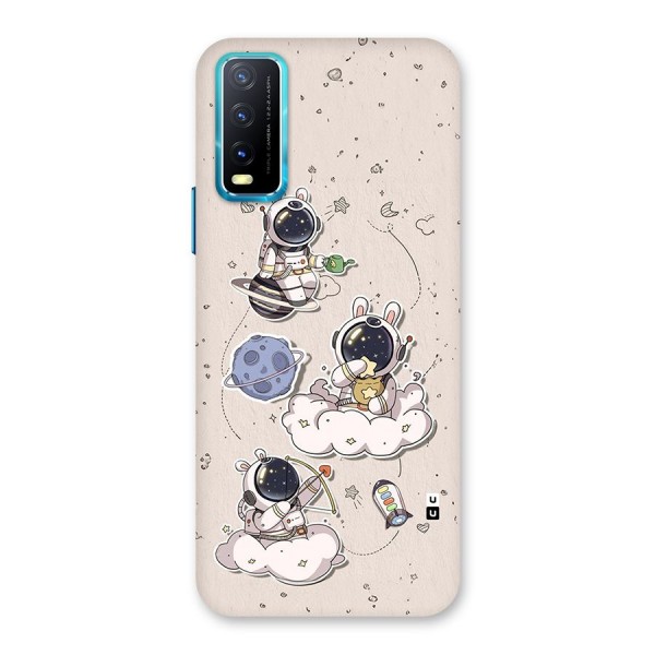 Lovely Astronaut Playing Back Case for Vivo Y12s