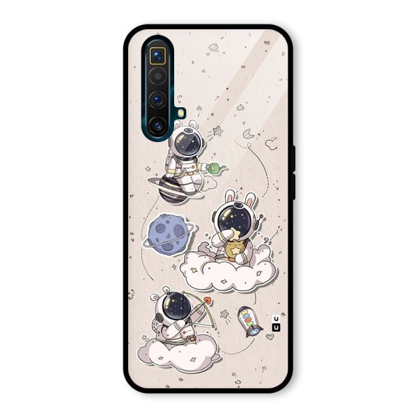 Lovely Astronaut Playing Glass Back Case for Realme X3 SuperZoom