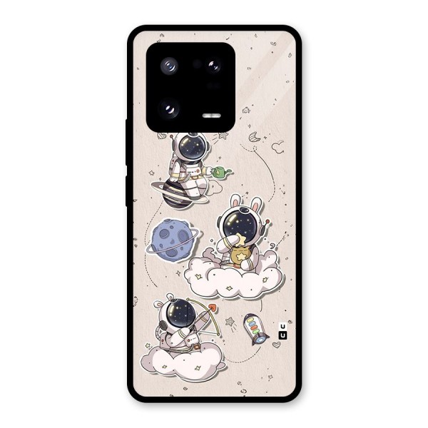 Lovely Astronaut Playing Glass Back Case for Xiaomi 13 Pro