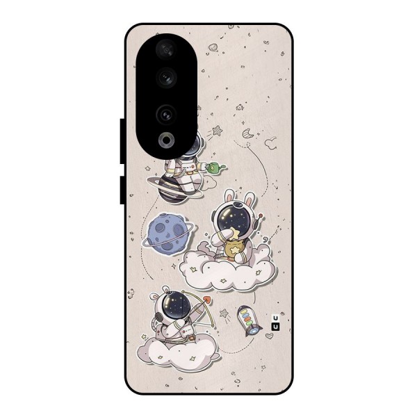 Lovely Astronaut Playing Metal Back Case for Honor 90