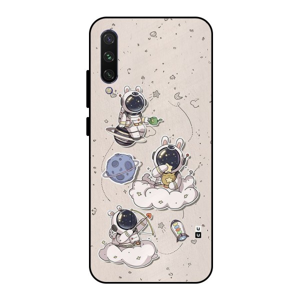 Lovely Astronaut Playing Metal Back Case for Mi A3