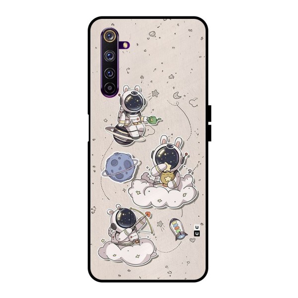 Lovely Astronaut Playing Metal Back Case for Realme 6 Pro