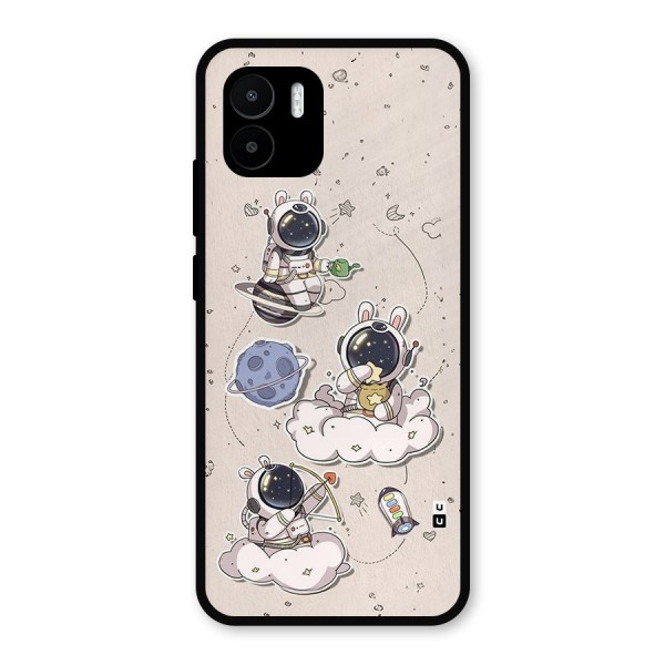 Lovely Astronaut Playing Metal Back Case for Redmi A1