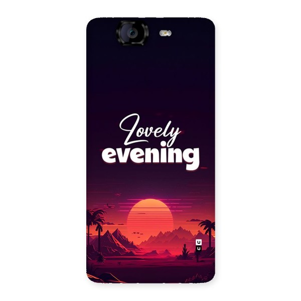 Lovely Evening Back Case for Canvas Knight A350