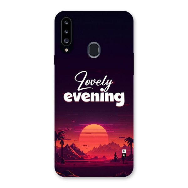 Lovely Evening Back Case for Galaxy A20s