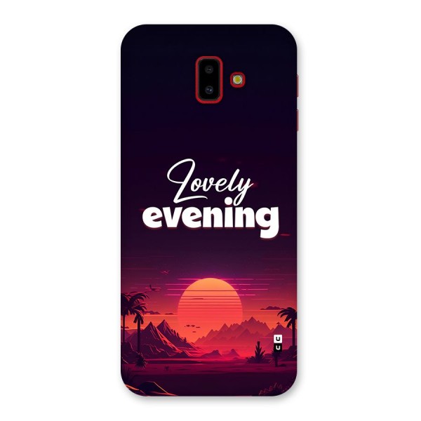 Lovely Evening Back Case for Galaxy J6 Plus