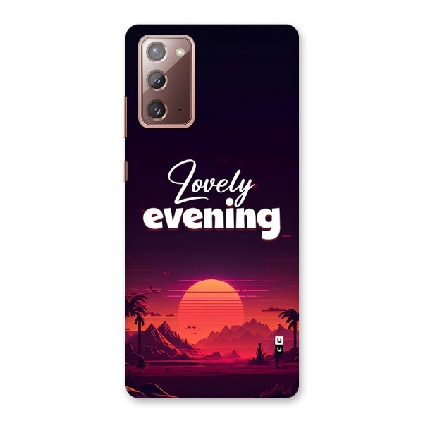 Lovely Evening Back Case for Galaxy Note 20