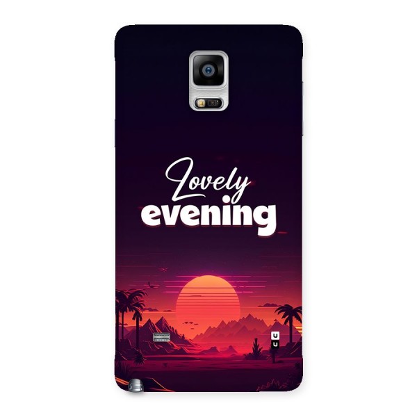 Lovely Evening Back Case for Galaxy Note 4