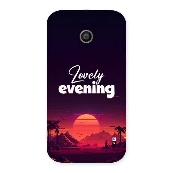 Lovely Evening Back Case for Moto E