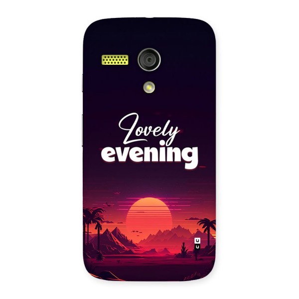 Lovely Evening Back Case for Moto G