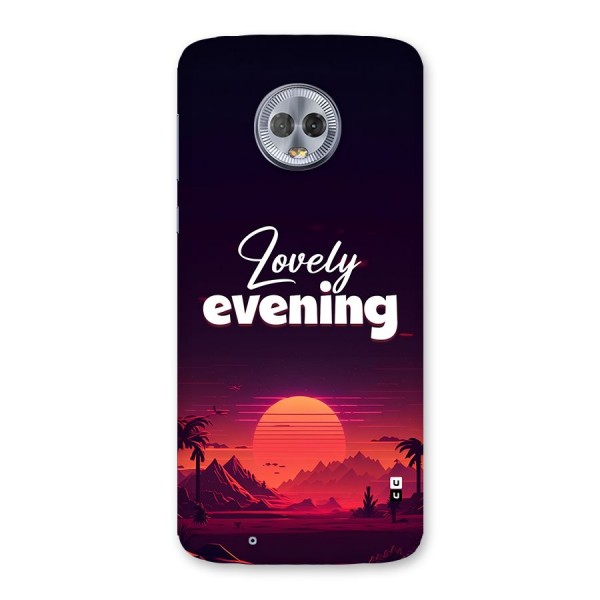 Lovely Evening Back Case for Moto G6