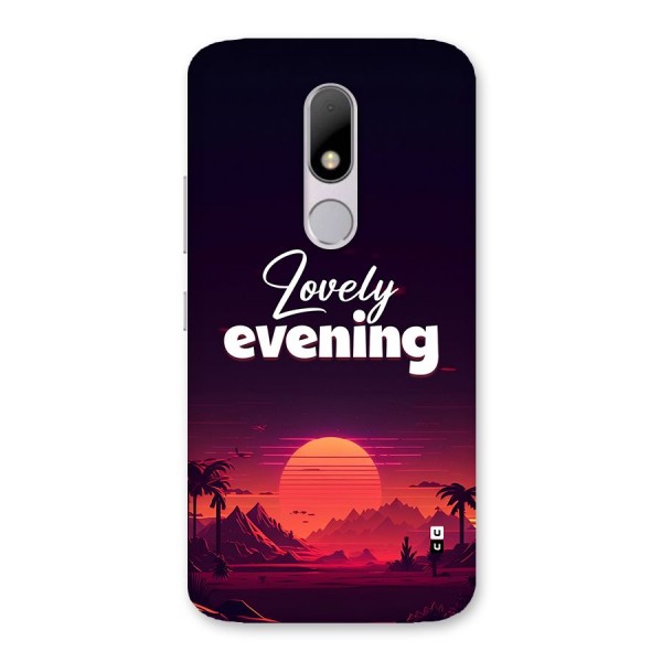 Lovely Evening Back Case for Moto M