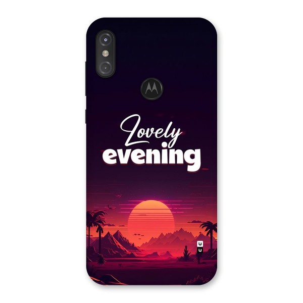 Lovely Evening Back Case for Motorola One Power