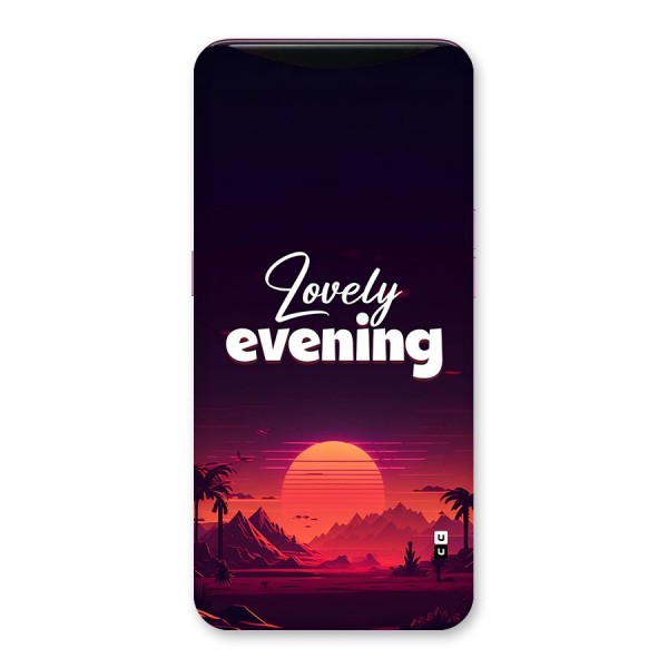 Lovely Evening Back Case for Oppo Find X