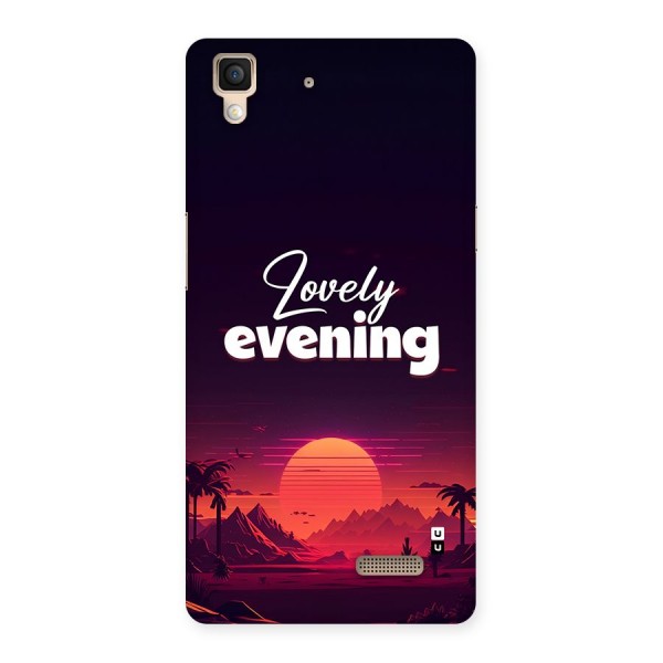 Lovely Evening Back Case for Oppo R7