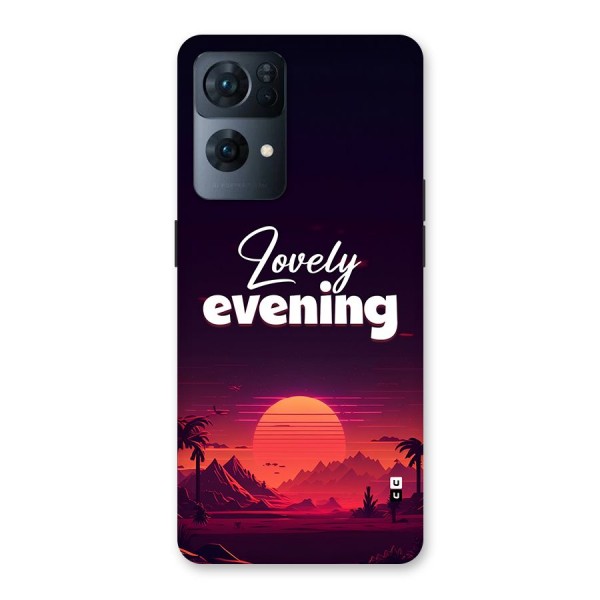 Lovely Evening Back Case for Oppo Reno7 Pro 5G