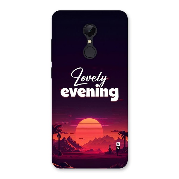 Lovely Evening Back Case for Redmi 5