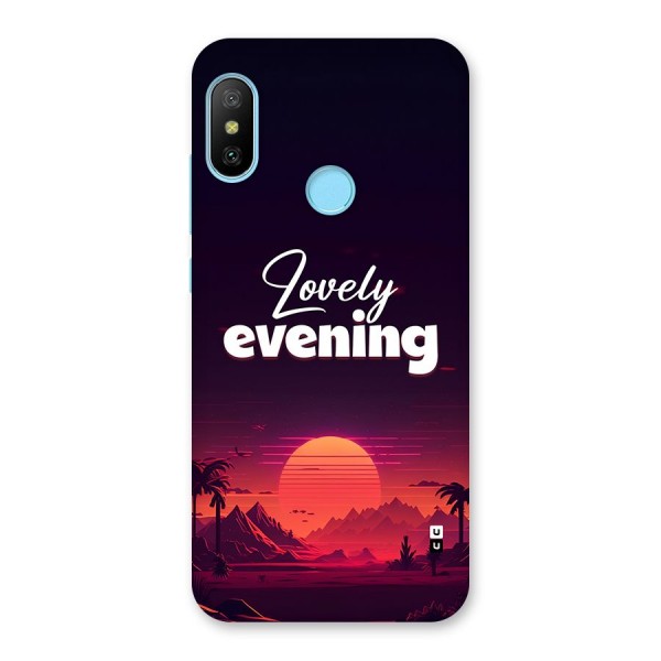 Lovely Evening Back Case for Redmi 6 Pro