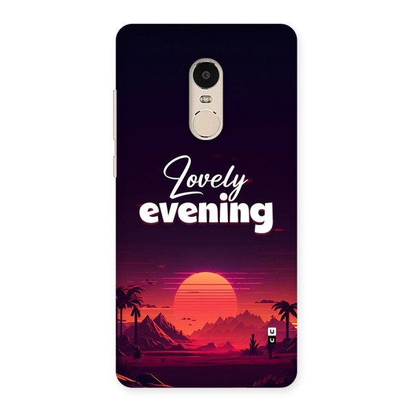 Lovely Evening Back Case for Redmi Note 4