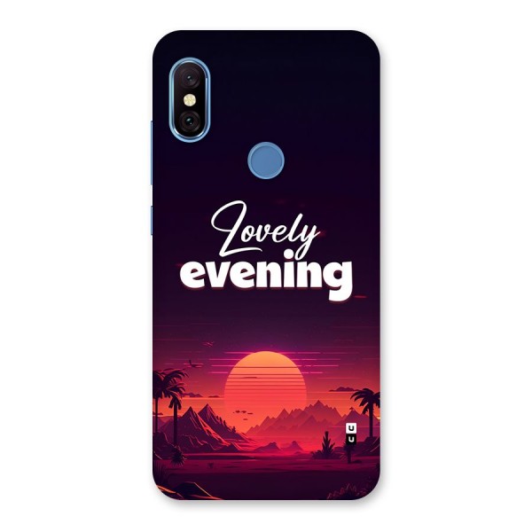 Lovely Evening Back Case for Redmi Note 6 Pro