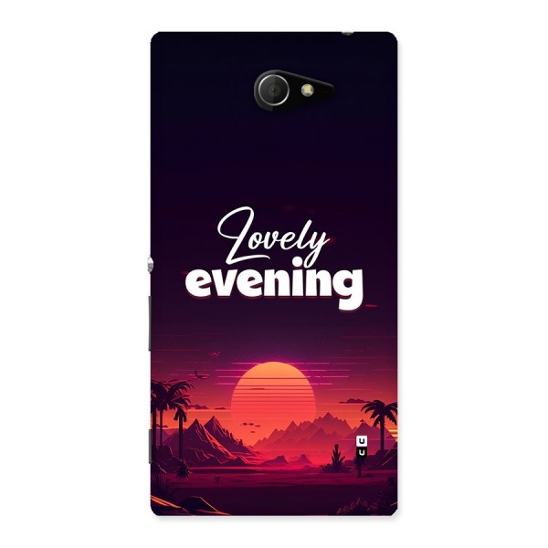 Lovely Evening Back Case for Xperia M2